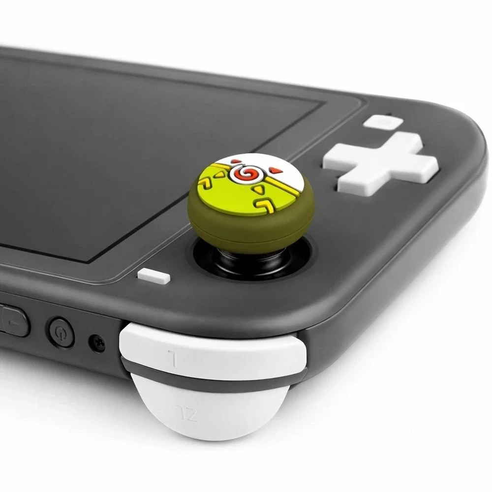 Nintendo Switch Thumb Grip Caps 4 Pack Green Purple Design